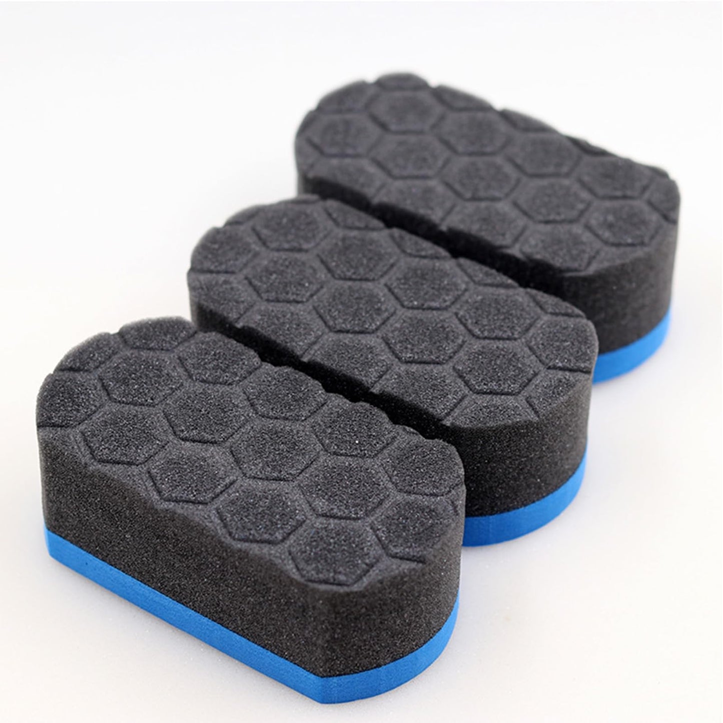 3Pcs Tire Shine Applicator Pads - Perfect for Applying Tire Shine, Wet, Gel, or Balm - Durable and Reusable Cleaning Foam Sponge