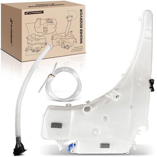A-Premium Windshield Washer Reservoir Tank Assembly Compatible with BMW 128i, 135i, 135is, 323i, 325i, 325xi, 328i xDrive, 328xi, 330i, 335i xDrive, M3 - with Cap & Washer Pump & Fluid Level Sensor