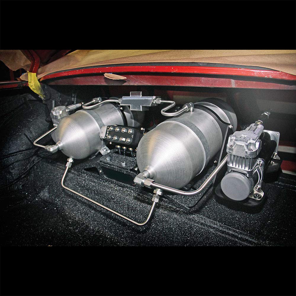 ZHSYMX Universal 150 PSI Horns Heavy Duty Dual Onboard Air Compressor, Replacement for Truck/Car Train Horn/Suspension/Ride/Bag kit/System and All 12v Vehicles like Semi/Pickup Trucks, Black 1/4 NPT