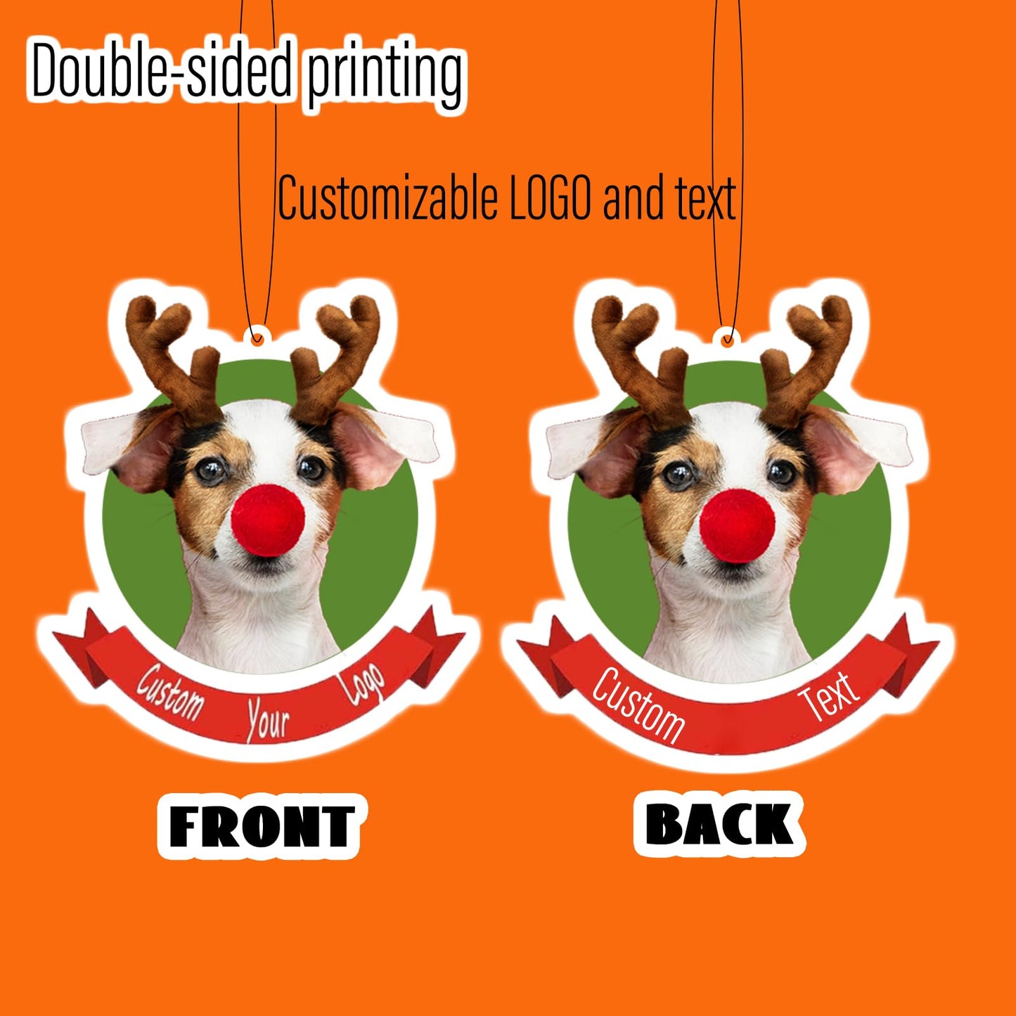 100PCS Custom Air Fresheners with Picture - Personalized Double Sided Picture Air Freshener, Customized Air Freshener for Car Wardrobe, Bathroom, Wardrobes, Anniversary Presents (Irregular Shape)