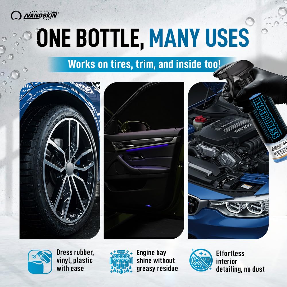 Nanoskin Hyper Dress Hyper Concentrated Dressing 5 Gallons | Works on Vinyl, Rubber, Plastic, Tires and Trim for Cars, Trucks, Motorcycles, RVs & More | Sprayable Dressing for Car Detailing