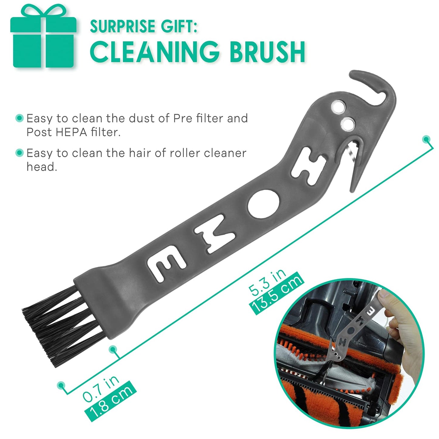 Upgraded V8 Vacuum Filter Replacement Kit for V7 V8 New Version Car+Boat handheld Vacuum Animal Extra SV25 SV10, 2 Star Pre-Filters and 2 HEPA Post-Filters Replace Part No. 965661-05 & 967478-05