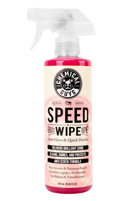 Chemical Guys WAC_202_16 Speed Wipe Quick Detailer, Safe for Cars, Trucks, SUVs, Motorcycles, RVs & More, 16 fl oz, Cherry Scent