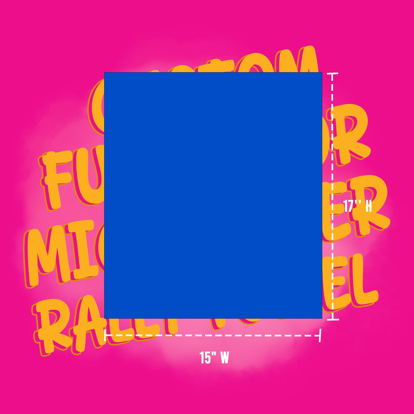 USMG Custom Full Color Microfiber Rally Towel – 15x17 Inch Personalized Team Spirit Towel for Sports Events, Gifts, Promotions, and Crowd Engagement (Red, Qty 100)