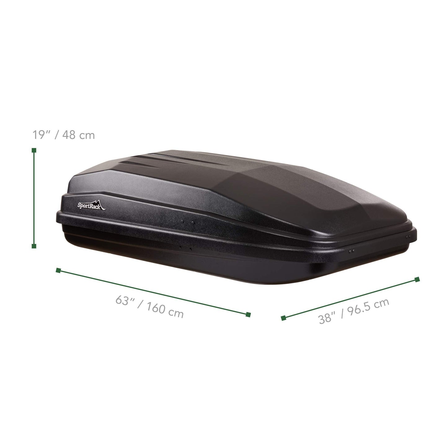 SportRack Vista XL Rear Opening Cargo Box,Black