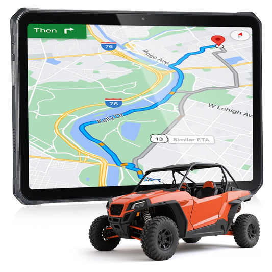 MUNBYN 11-inch Rugged Tablet ILT02, Android 14 UTV Tablet, 16GB+128GB with GPS, IP68 Weather Proof, 32MP+48MP Dual Camera, 4G LTE for Offroad UTV, Drone, 2Y Protection