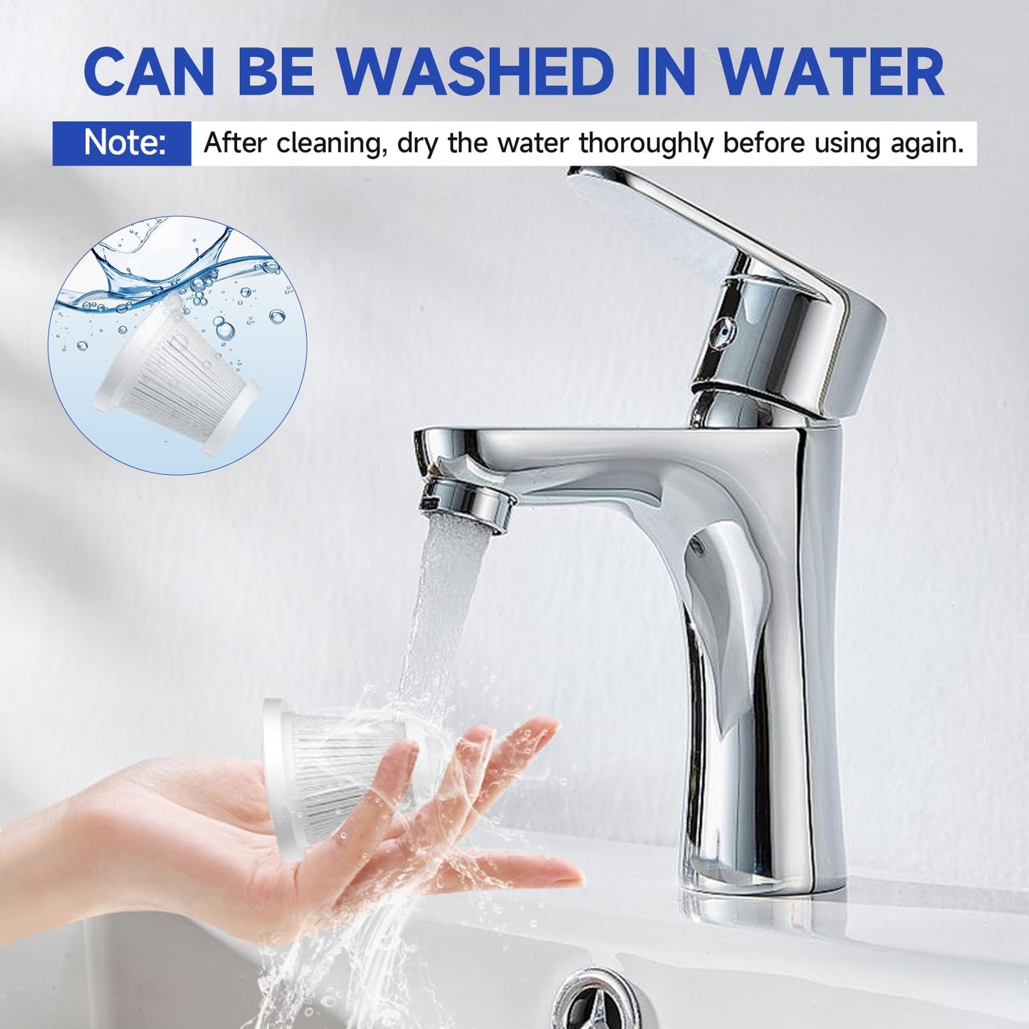 VJQUMM 7 Pack HEPA Filter for Car Vacuum Cleaner, Replacement Handheld Vacuum Filters,Washable Upright Vacuum Hepa Filter for Car, Home, Office, Pet