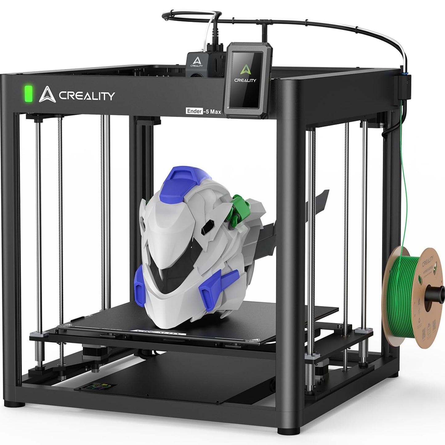 Creality Ender 5 Max 3D Printer with Auto Leveling, 400×400×400mm Large Build Volume, Max 700mm/s Speed, All-Metal Dual Gear Extruder, Multi-Printer Control Over WLAN