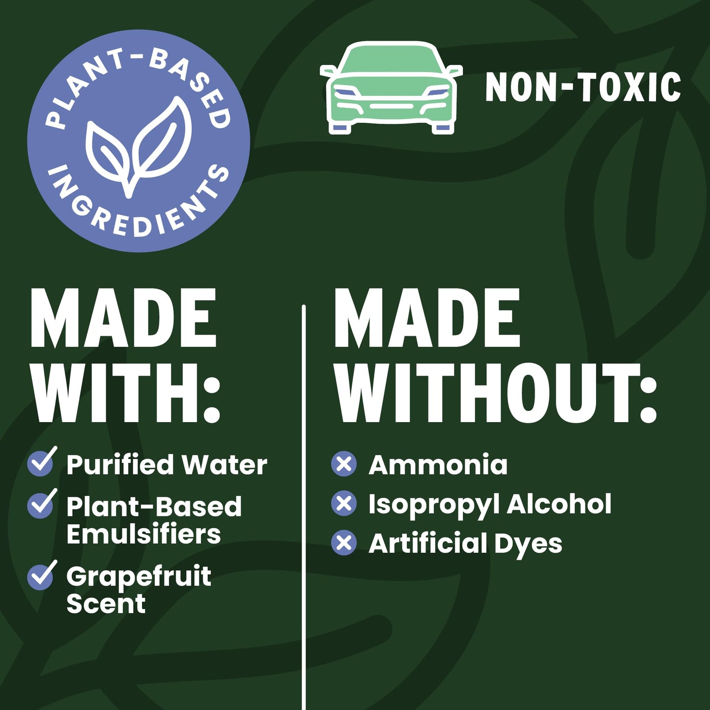 Carvida Interior Cleaner, All-Purpose Car Cleaning Spray, Natural Grapefruit Scent, 16oz