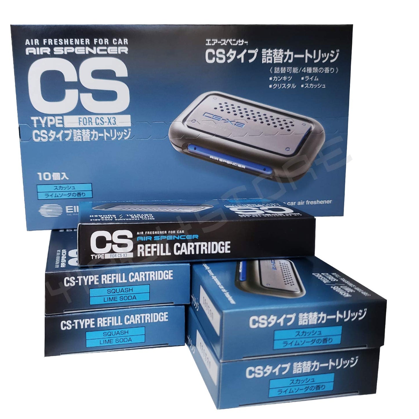 CSX3 30 Packs Wholesale Size CS-X3 Squash Air Spenser Squash JDM Car Air Freshner Refill, Wholesale-Price