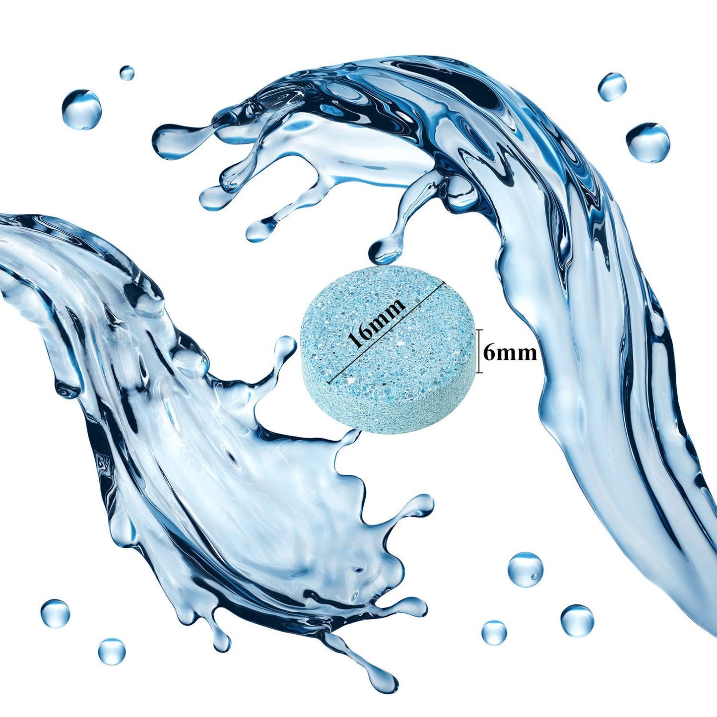 Boao 100 Pcs Car Windshield Washer Tablets Cleaning Washer Fluid Tablets Glass Concentrated Cleaner Windshield Wiper Fluid Solid Effervescent Remove Auto Glass Stains Clear Car Vision