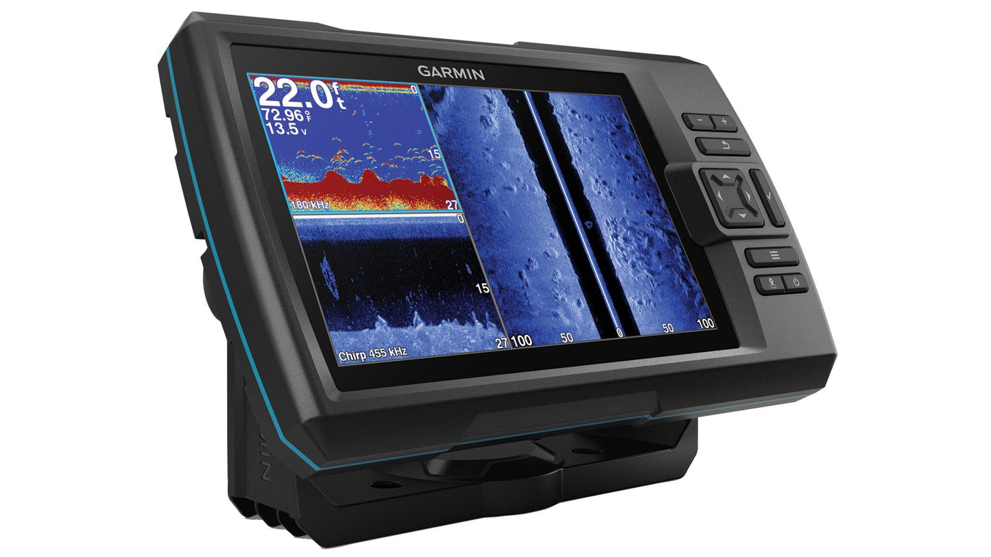 Garmin Striker 7SV with Transducer, 7" GPS Fishfinder with Chirp Traditional, ClearVu and SideVu Scanning Sonar Transducer and Built in Quickdraw Contours Mapping Software, 7 inches (010-01874-00)