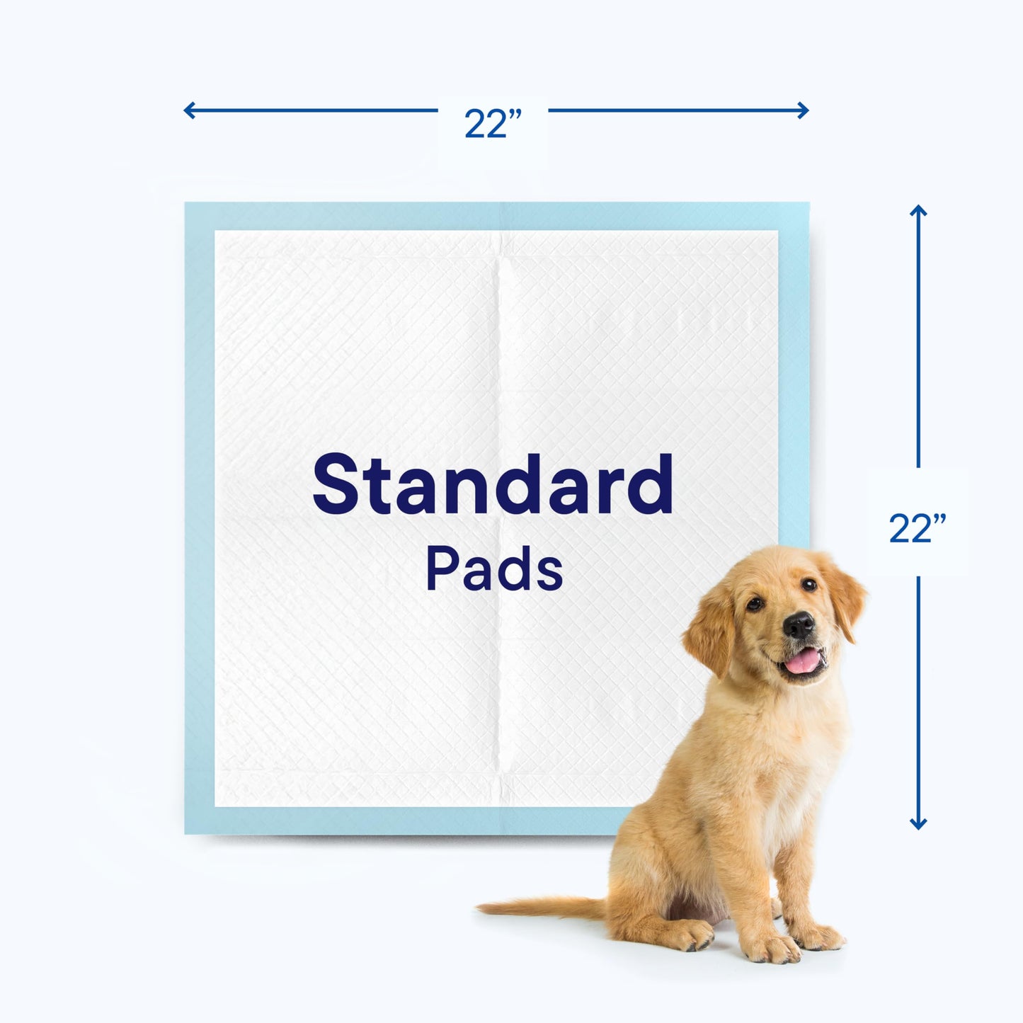 Puppy Pads Pet Pee Pads for Dogs & Puppy Training - 100 Count - Potty Pads for Dogs 22" x 22" Leak-Proof Dog Pee Pads - Quick-Dry Surface - Heavy Duty Absorbent Disposable Dog Wee Pad Bulk Pack