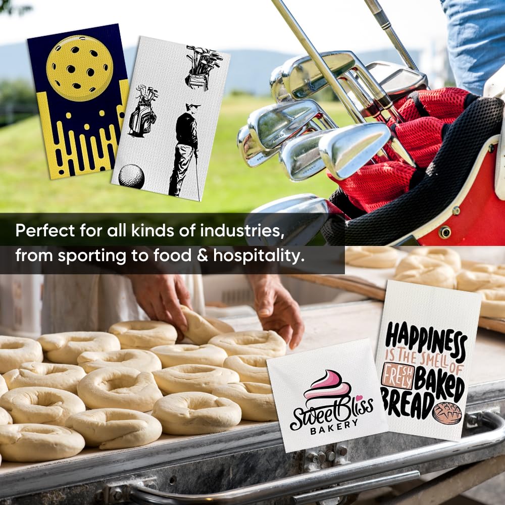 Microfiber Wholesale Sublimation Blanks Towels 16x24 - Premium Waffle Weave Microfiber Towels for Kitchen - Polyester Blanks for Kitchen or Craft Use - Bulk Pack of 156