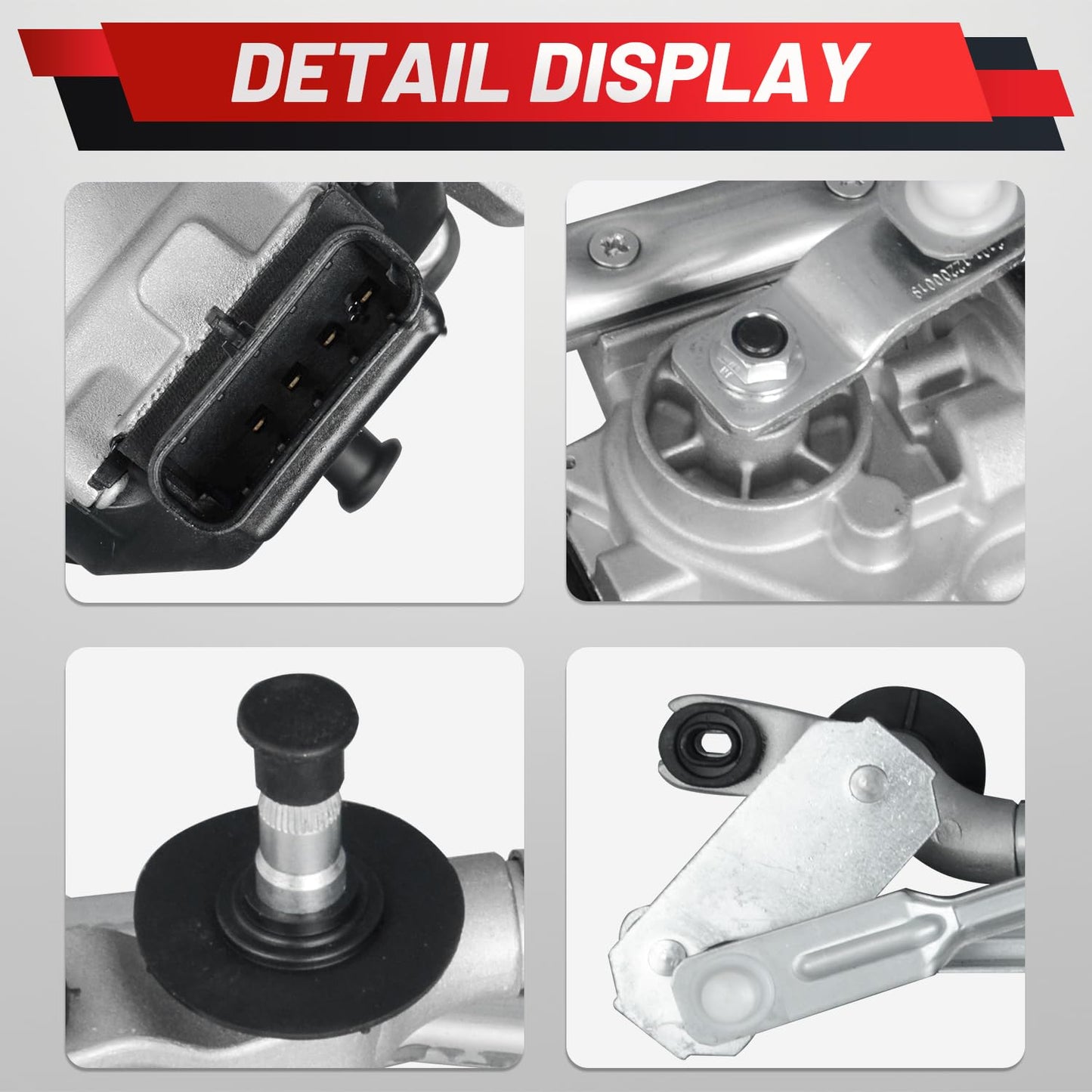 602-221AS Upgraded Windshield Wiper Motor and Linkage Assembly Compatible with Malibu 2008-2012 Pontiac G6 2005-2010 Saturn Aura 2007-2009