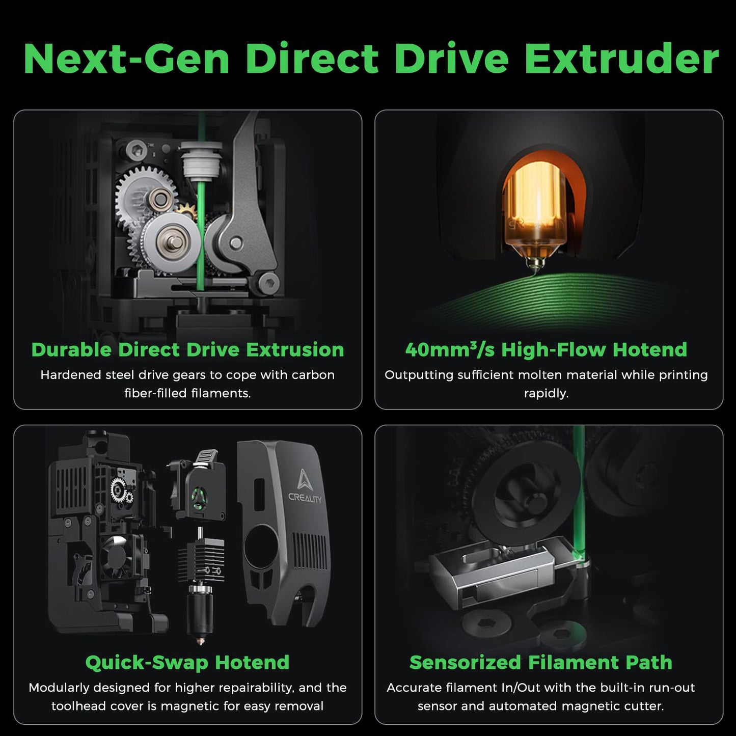 Creality K2 Combo 3D Printers, Multicolor 3D Printer Machine with CFS, Dual Camera, 600mm/s Printing Speed, Next-Gen Direct Drive Extruder, 260 * 260 * 260mm Printing Volume