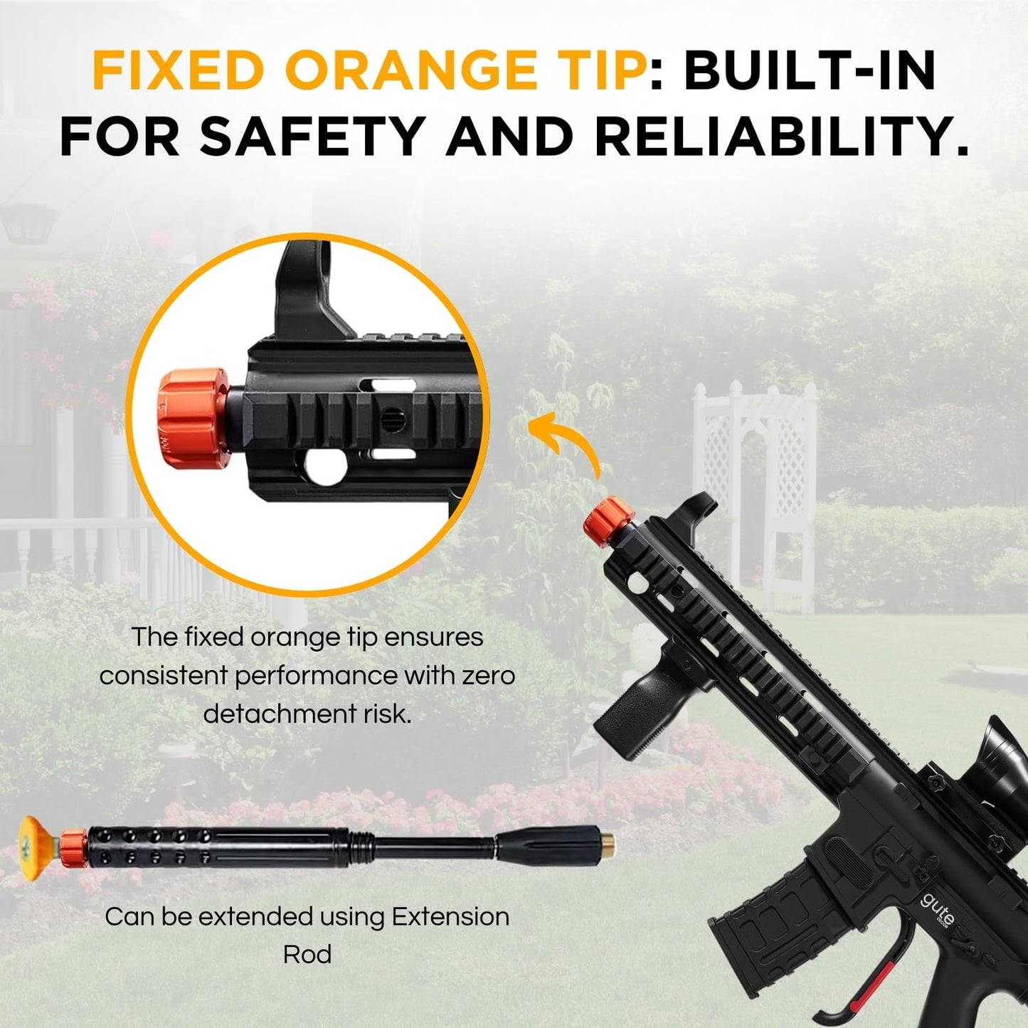 Pressure Washer Gun, Car Cleaning Tool Unique Mechanism, High Pressure Spray Washing Equipment - for Car Wash, Military, Patriotic, Police-Inspired Design, Precision Cleaner