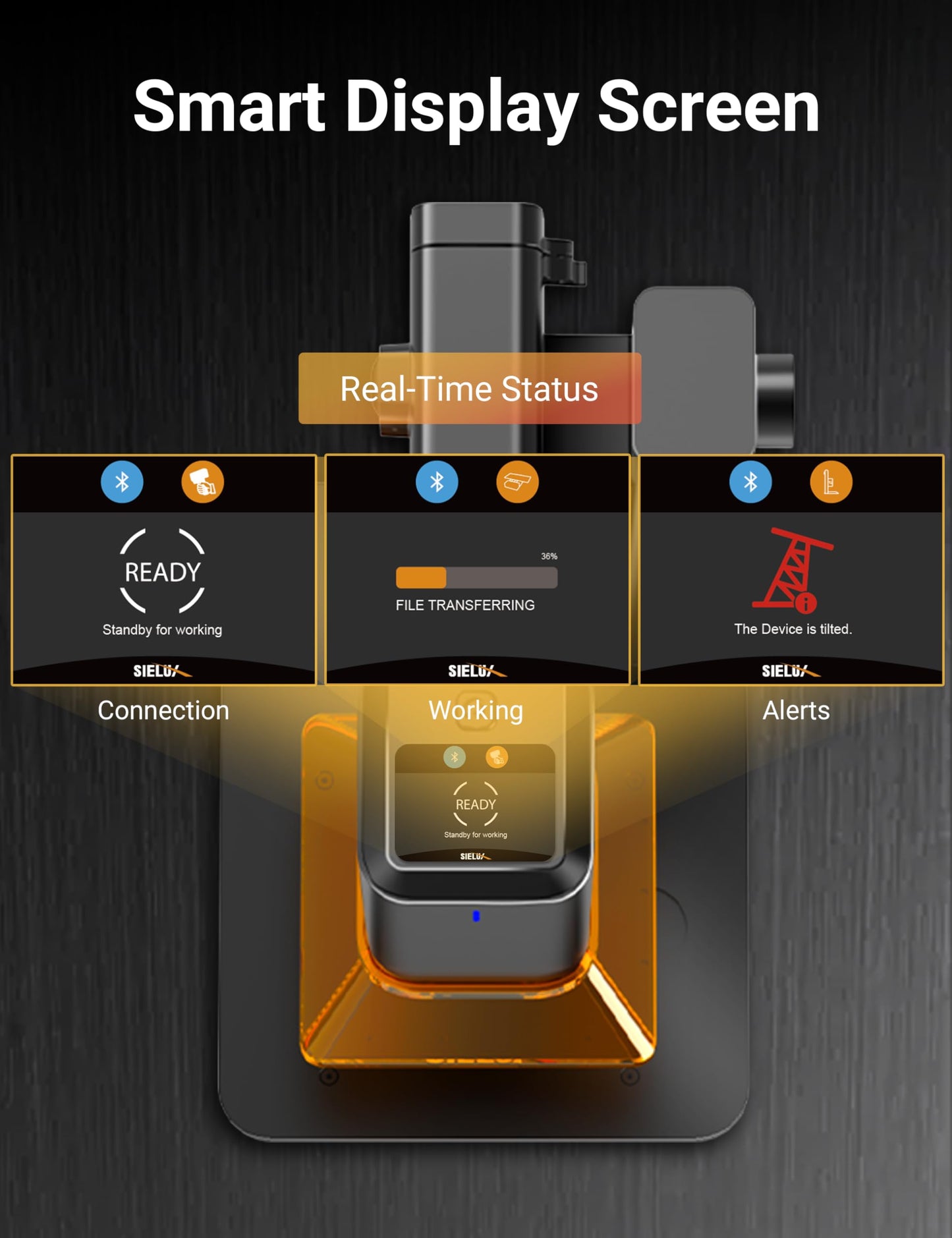 Sielux SL2 AI Laser Engraver Machine, Only 1.76 lbs, 4000mm/s Lightning Speed, Ultra HD Handheld Portable Laser Engraving Machine for Wood, Leather, Acrylic, Glass, Coated Metal and More (Trubo)