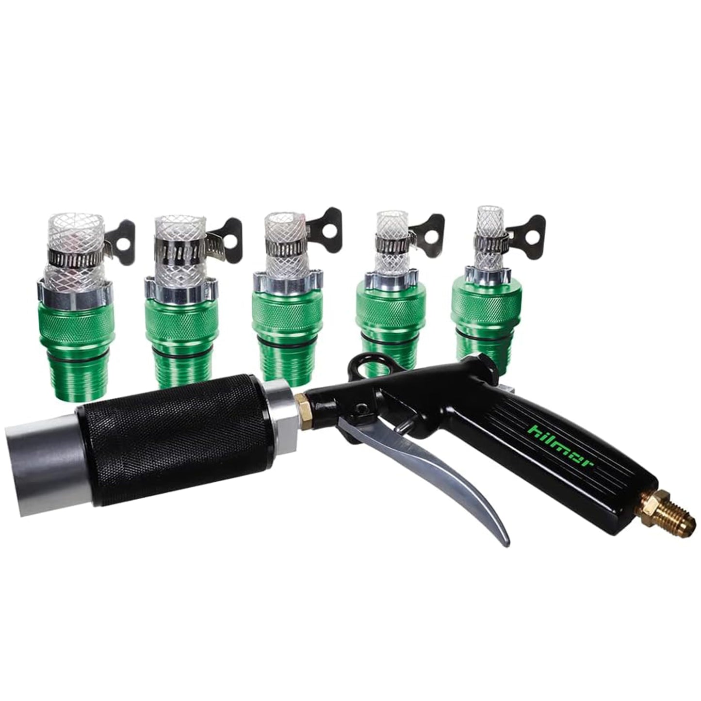 hilmor HLC007 HVAC Lineset Cleaner - Pressurized Foam Puck System to Remove Contaminants & Residue - Refrigerant Line Set Cleaning Kit - A2L Compatible