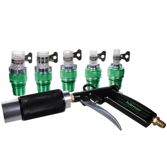 hilmor HLC007 HVAC Lineset Cleaner - Pressurized Foam Puck System to Remove Contaminants & Residue - Refrigerant Line Set Cleaning Kit - A2L Compatible