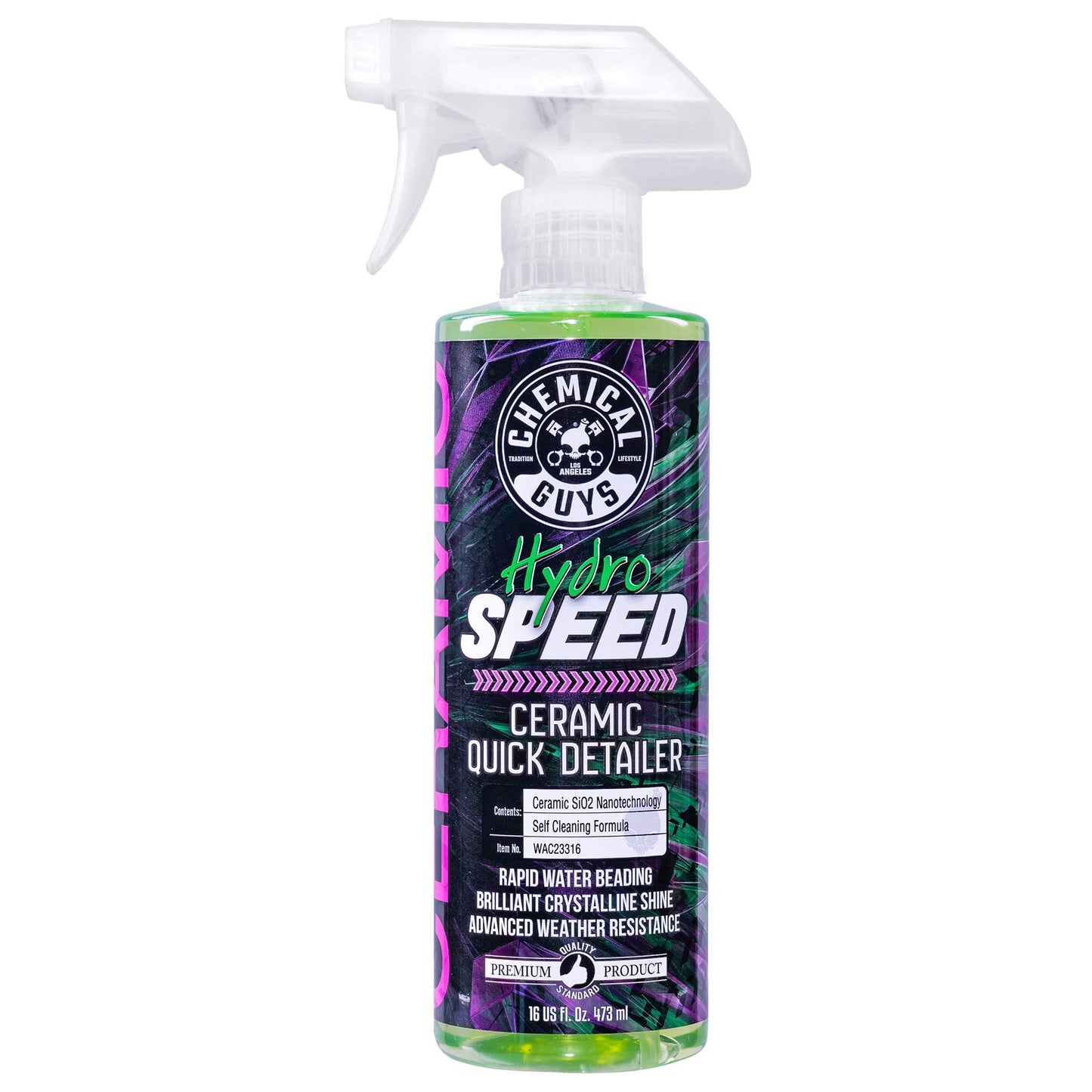 Chemical Guys WAC23316 HydroSpeed Ceramic Quick Detailer, Safe for Cars, Trucks, SUVs, Motorcycles, RVs & More, 16 fl oz