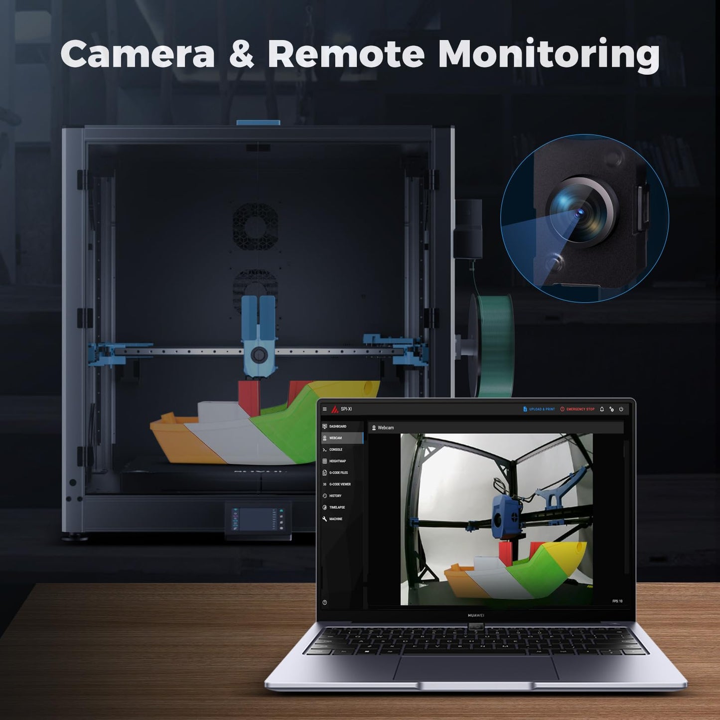 Sovol SV08 MAX CoreXY 3D Printer, Voron 2.4 Open Source 700mm/s High Speed 3D Printers, with Eddy Current Sensor Leveling, XYZ Full Linear Rails and Camera, Larger Build Volume 19.7x19.7x19.7in