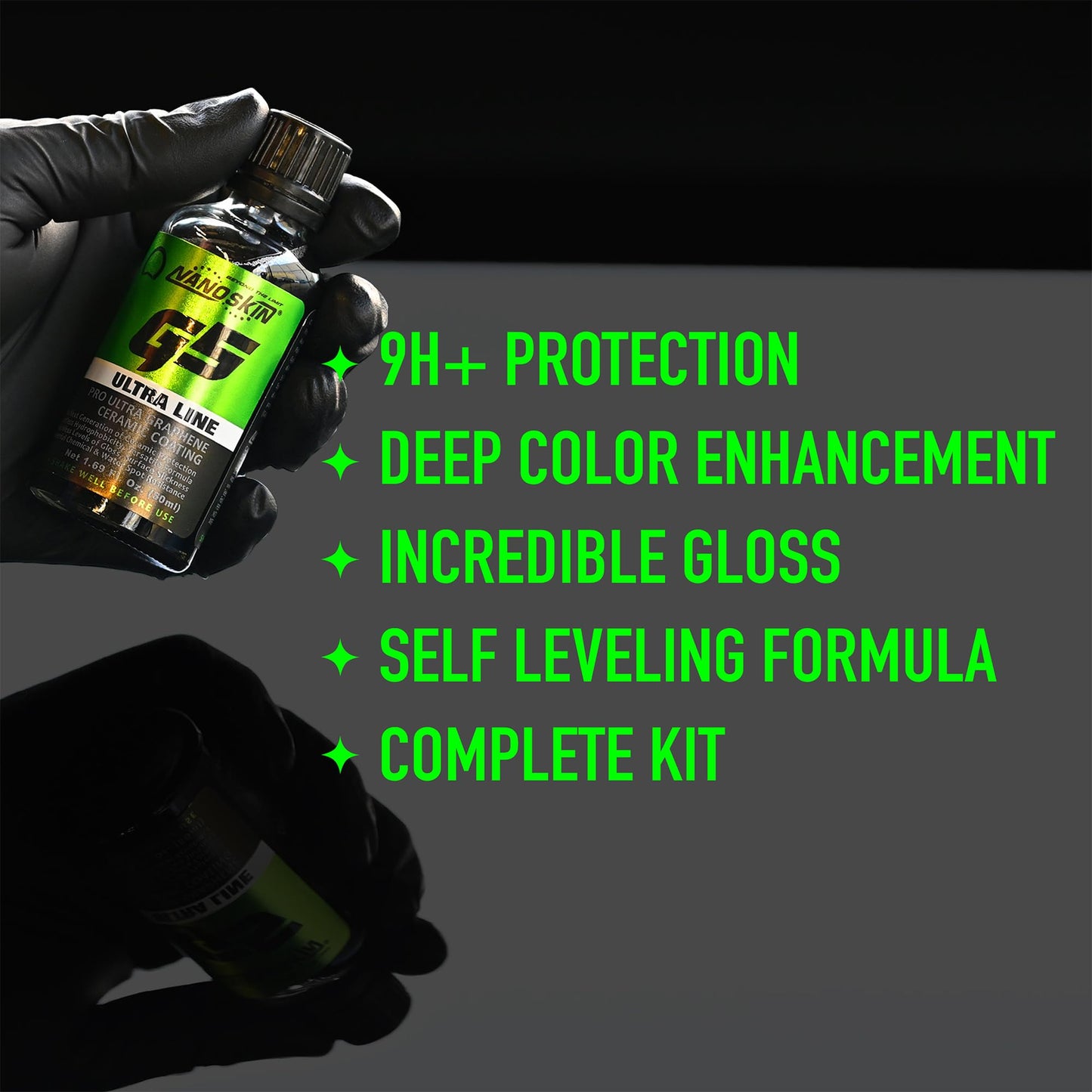 Nanoskin Ultra Line G5 Ultra Graphene Ceramic Coating – Durable Ceramic Paint Coating for Car Detailing | Apply After Car Wash, Clay Bar, Car Polisher | For Cars, Trucks, Boats, RV, Motorcycles & More