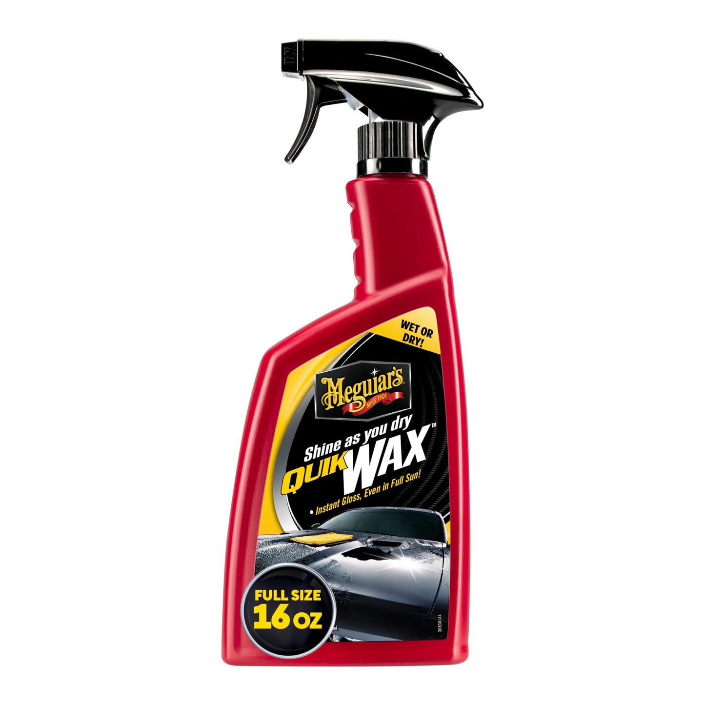Meguiar's A1624 Quik Wax - Easy-to-Use Spray Wax for Gloss, Shine & Protection - Wet or Dry Use, 24 Oz.