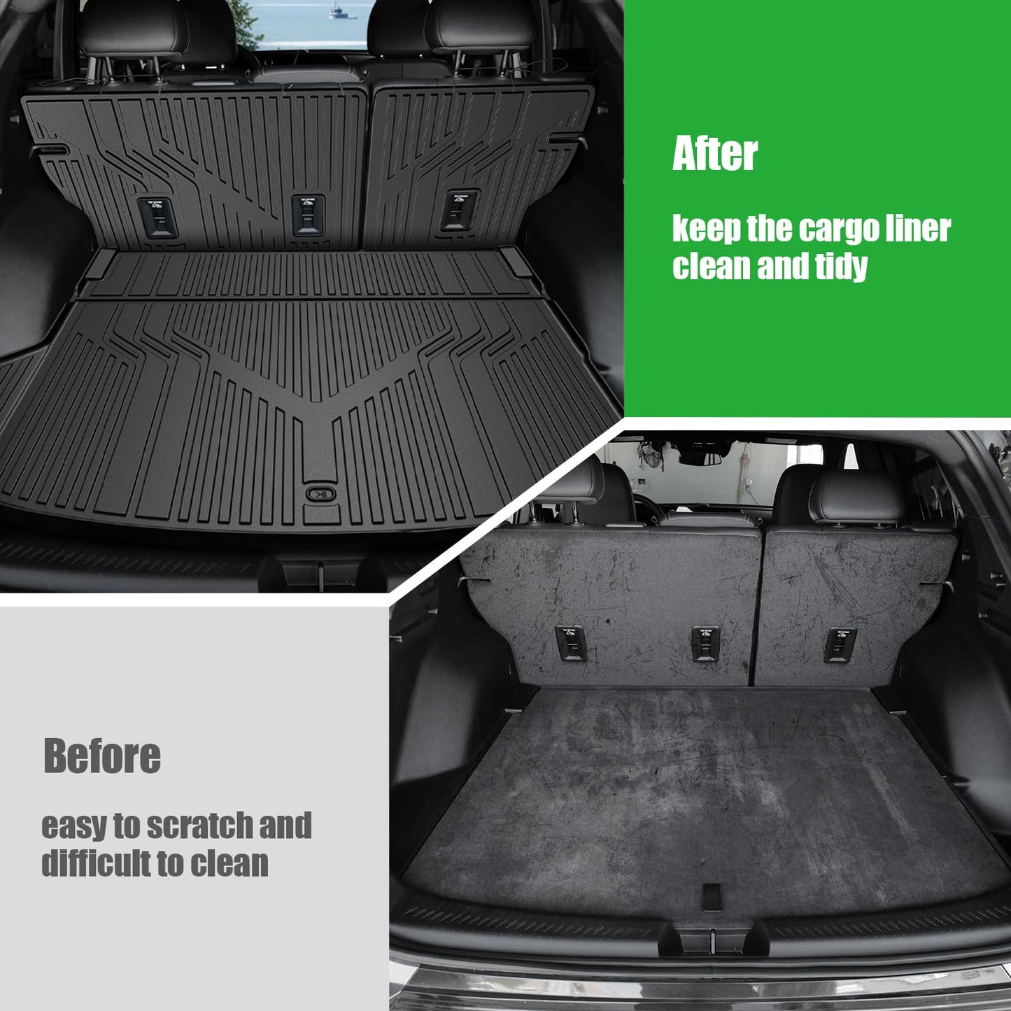 LUMWAY Floor Mats for 2024 2025 Chevy Equinox EV(Non Fuel) Trunk Mat with Backrest Mat and Storage Mats, Door Sill Protectors, All Weather Cargo Liner Back Seat Cover for Equinox EV Accessories