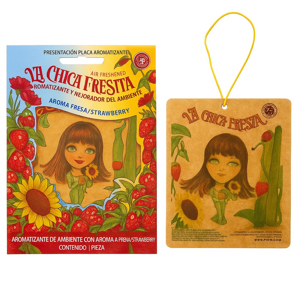 100 pcs Strawberry La Chica Fresita air Fresheners Aromatizante Fresa