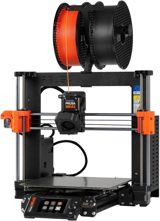 Original Prusa MK4S 3D Printer, Ready-to-use 3D Printer, Assembled and Tested, Removable Print Sheets, 1kg Prusament PLA Spool Included, Print Size 9.84 x 8.3 x 8.6 in