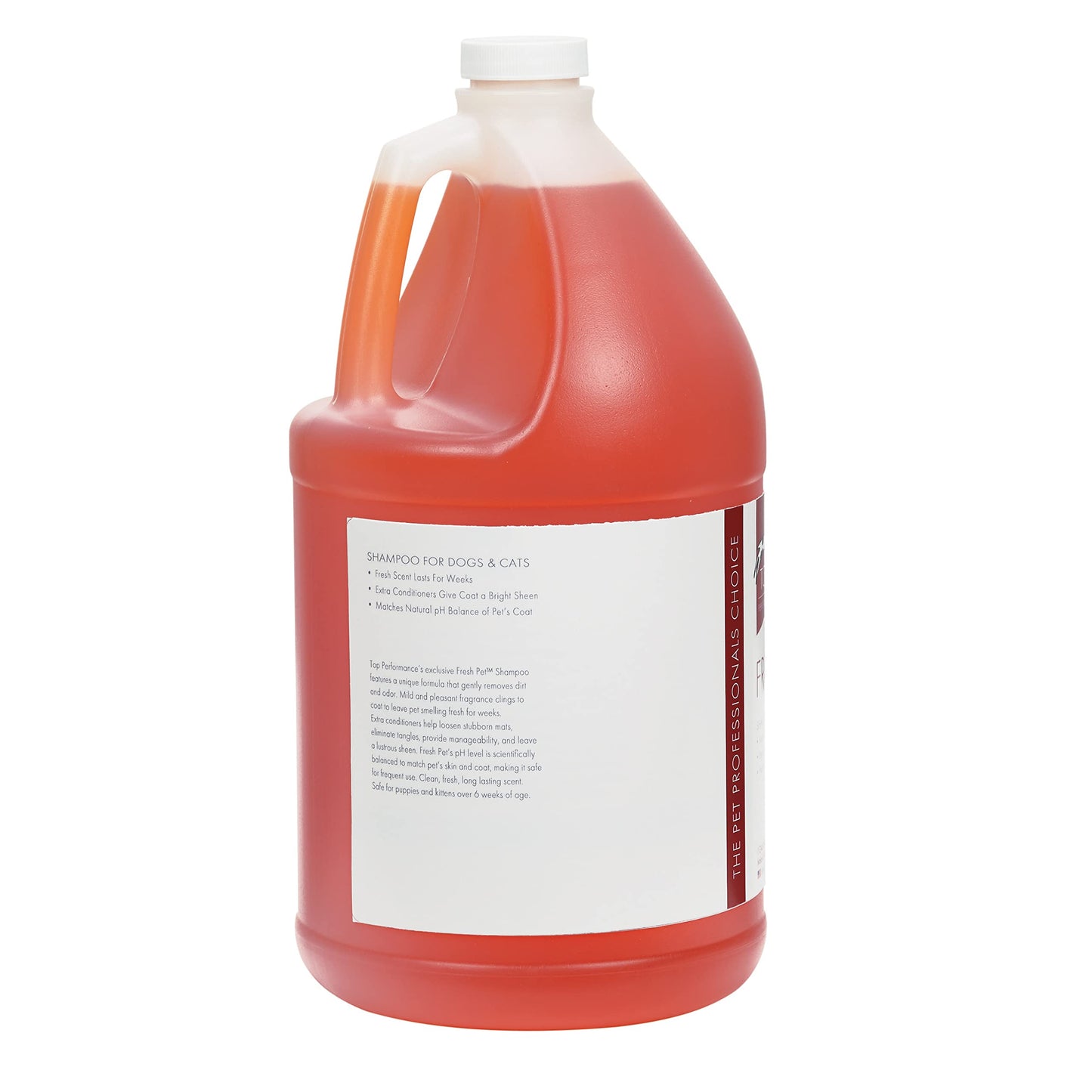 Top Performance Fresh Pet Shampoo, 1-Gallon,Black