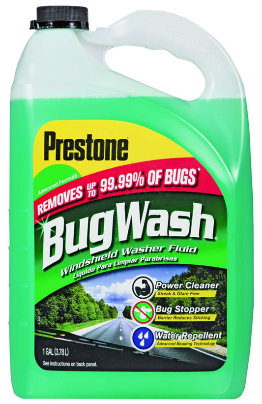 Prestone AS-657 Windshield Washer, 1 gal, Bottle, Clear Green, Liquid