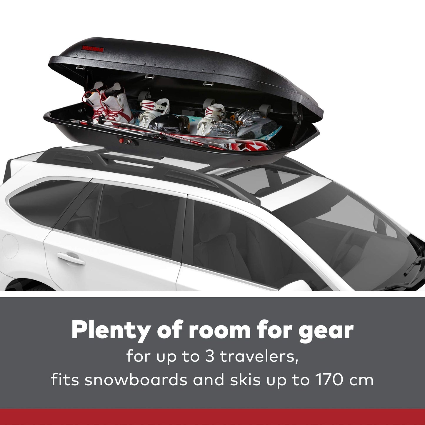 Yakima RocketBox Pro 14 Compact Roof Cargo Box Carrier, 14 Cu Ft Premium Aerodynamic Storage with Dual Side Opening, SKS Locks, Tool Free Installation