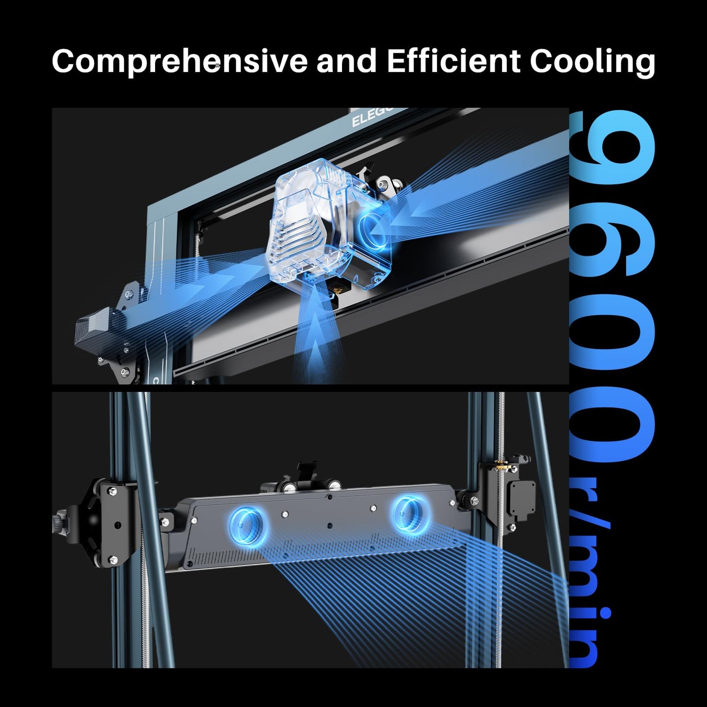 ELEGOO Neptune 4 Max 3D Printer, 500mm/s Fast Printing, Support 300°C Printing, Auto Leveling and Direct Drive Extruder, 420x420x480mm Large Build Volume