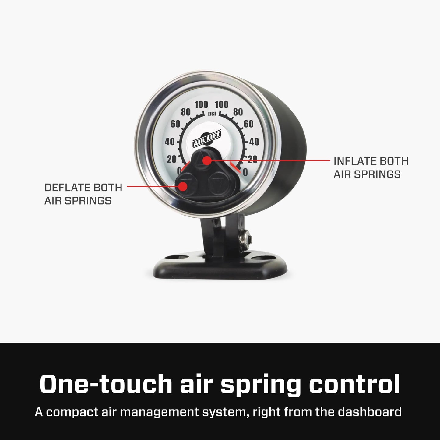 Air Lift LoadController Single On-Board Air System with Heavy-Duty Compressor - 25854