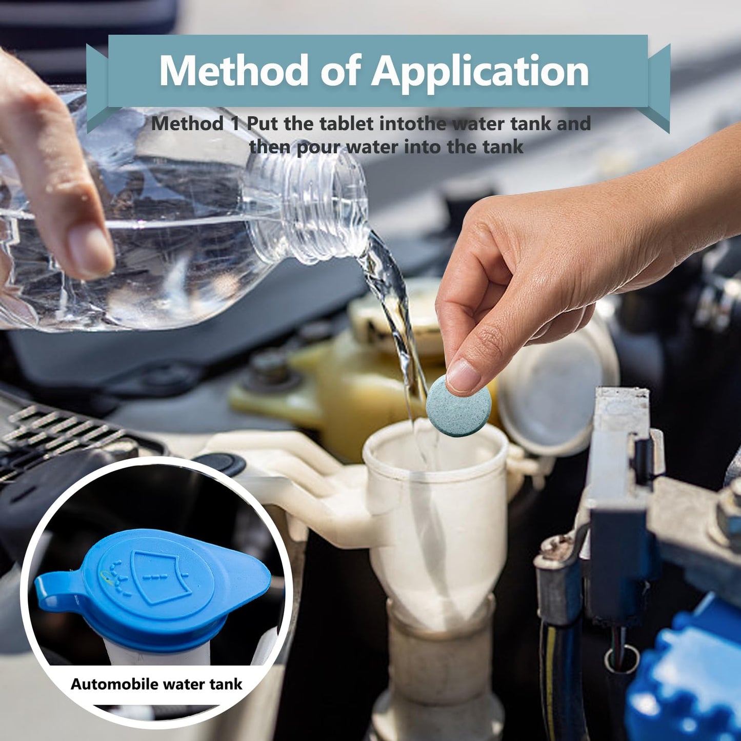 Apalie 400 Pieces Car windshield washer fluid Concentrated Clean Tablets, Windshield Wiper Fluid (Winter: Use With De-icer or Methanol)