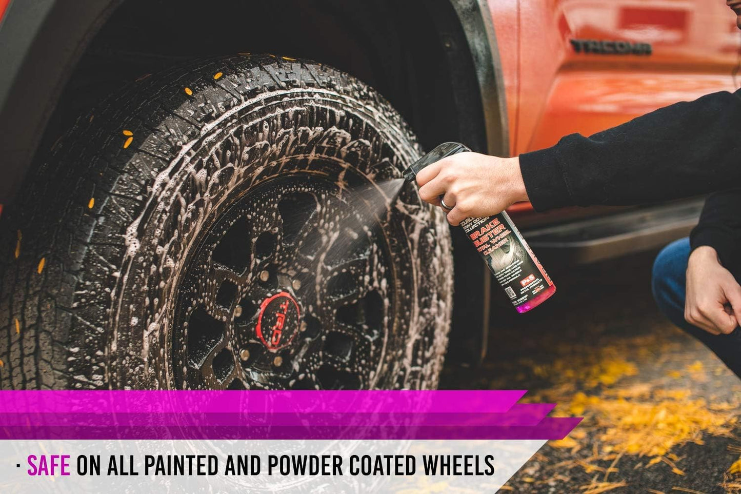 P & S Professional Detail Products Brake Buster Wheel Cleaner - Non-Acid Formula, Removes Brake Dust, Dirt, & Corrosion