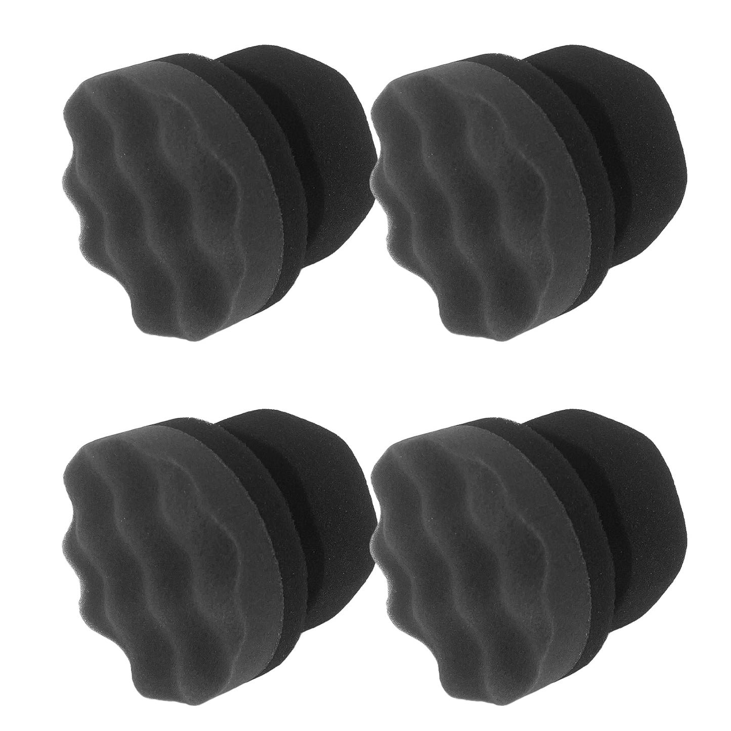 Tire Hex Grip Applicator, 4 pcs Tire Shine Brush Car Detailing Foam Sponge Tool Car Cleaning Supplies After Car Wash Tire Cleaner
