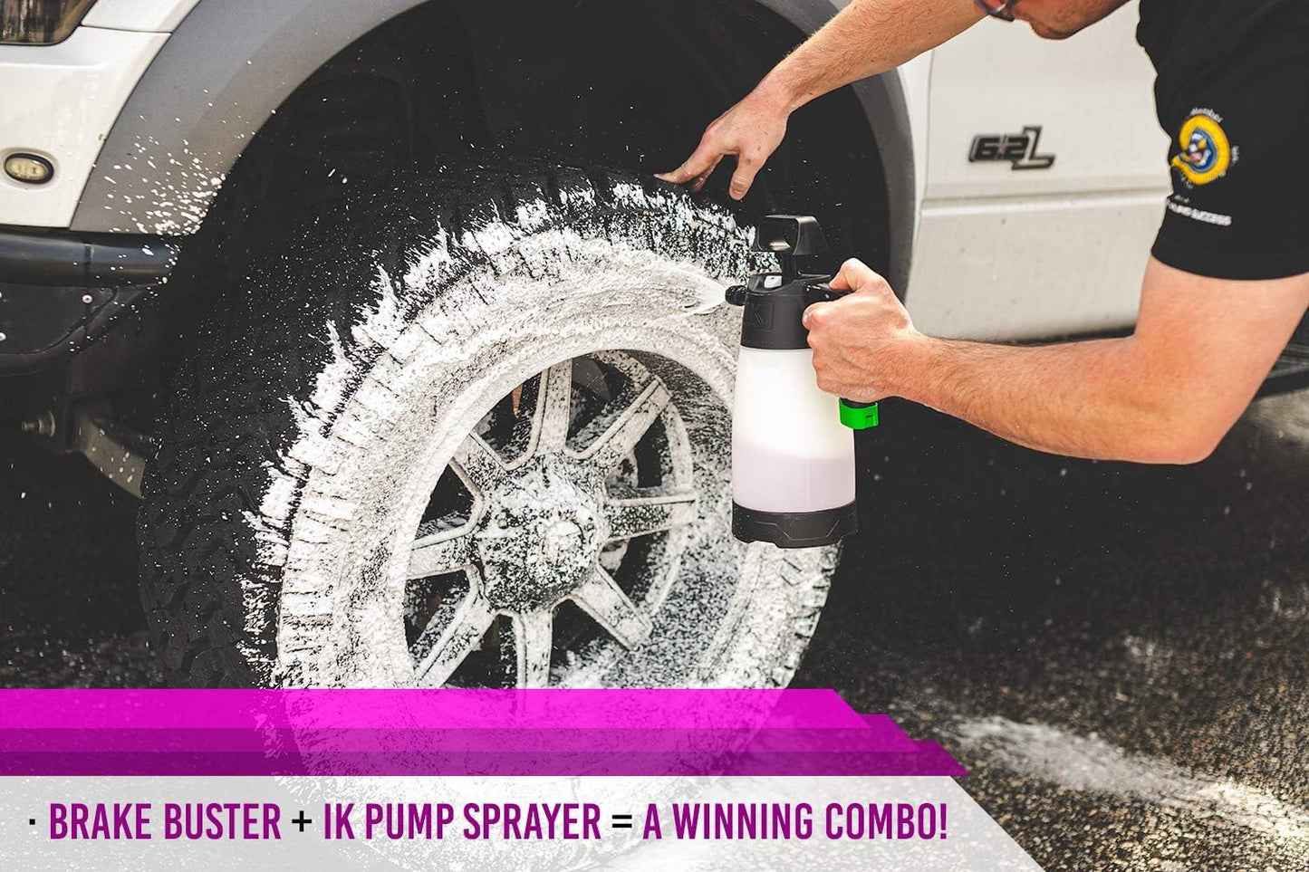 P & S Professional Detail Products Brake Buster Wheel Cleaner - Non-Acid Formula, Removes Brake Dust, Dirt, & Corrosion