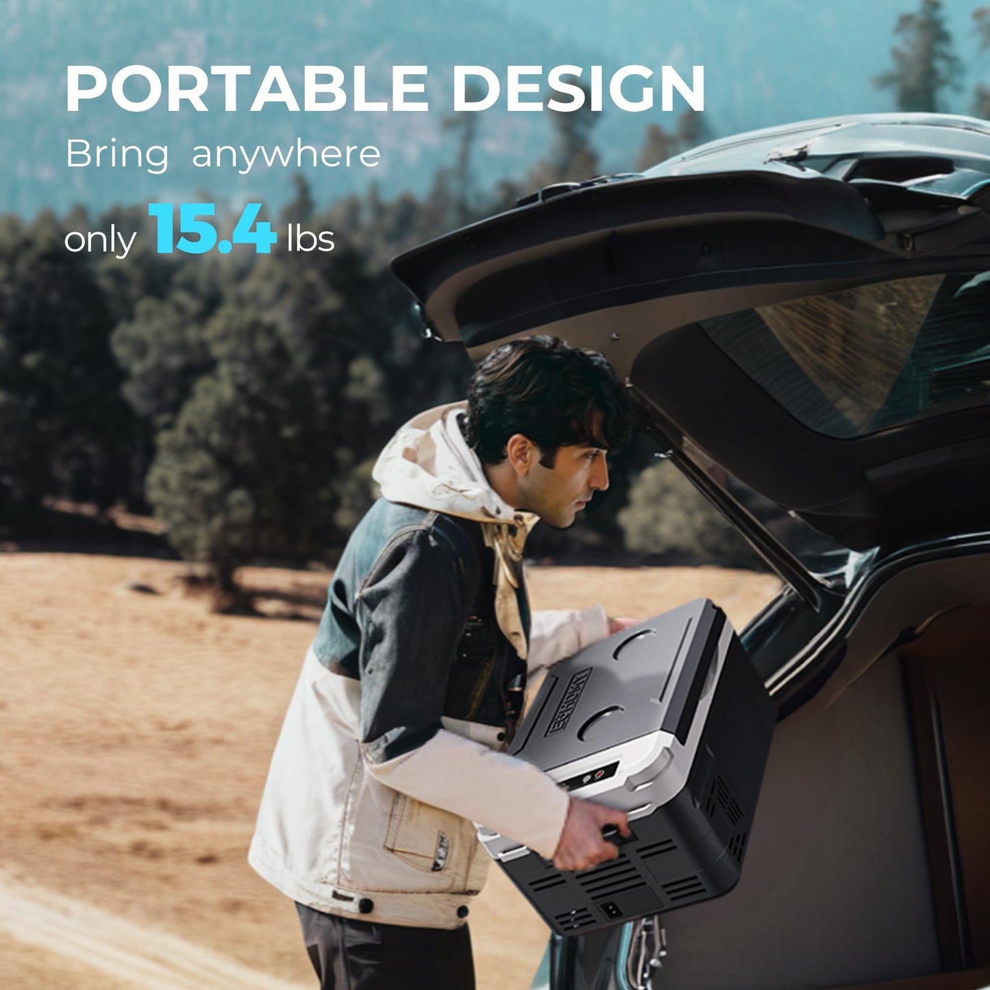 EUHOMY 12 Volt Refrigerator, 11 Quart (10L) Compressor Electric Cooler APP Control, Car Fridge 12/24V DC & 100-240V AC, Car refrigerator -4℉~68℉, Portable Freezer for RV, Camping, Travel