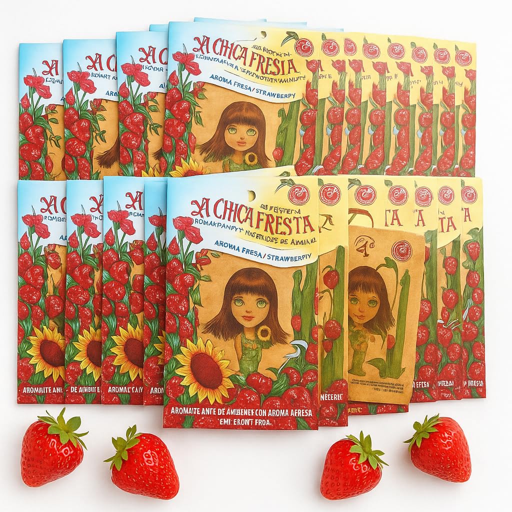 100 pcs Strawberry La Chica Fresita air Fresheners Aromatizante Fresa