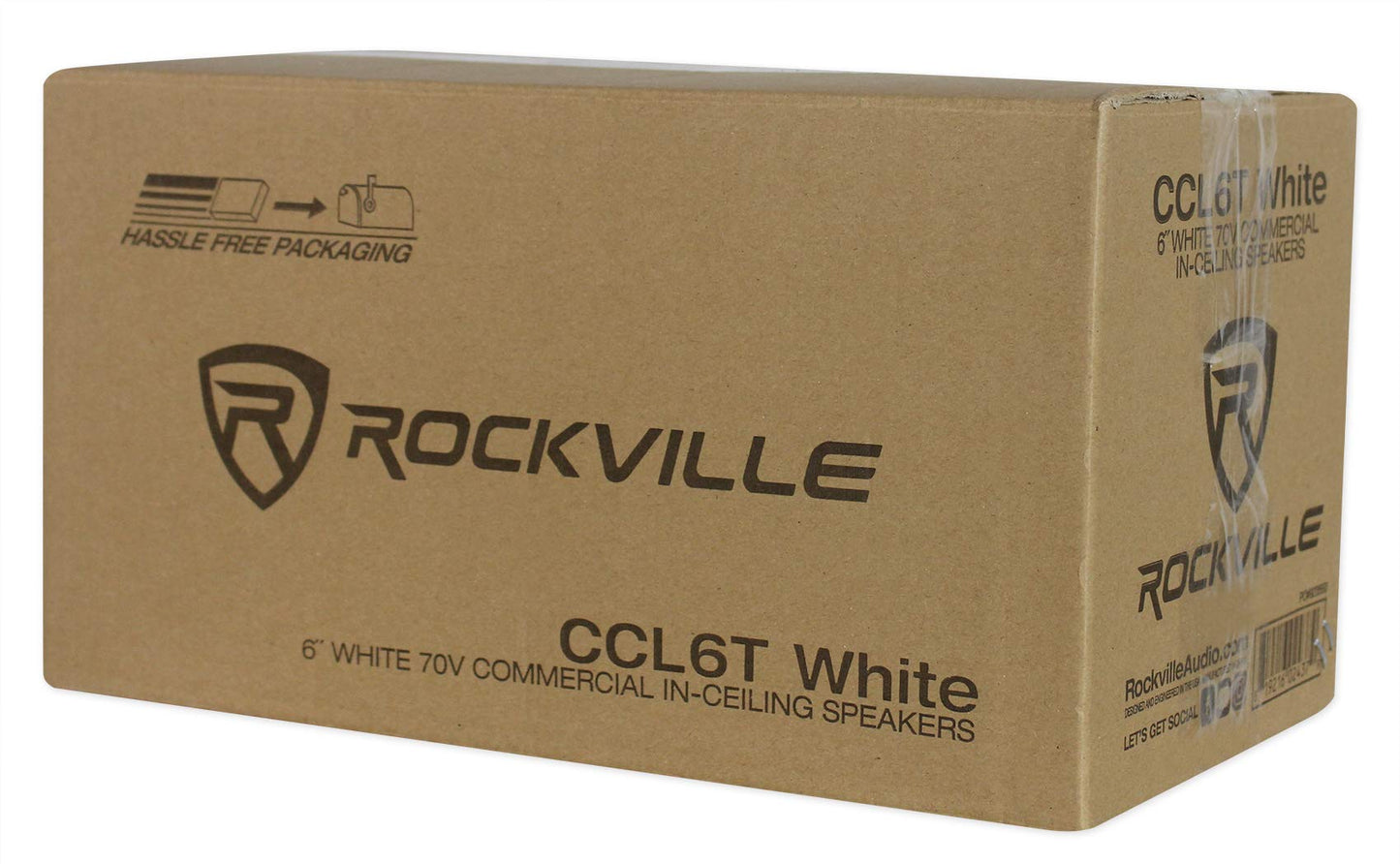 Rockville 6-Zone Amp+16 White 6" Ceiling Speakers for Restaurant/Bar/Cafe/Office