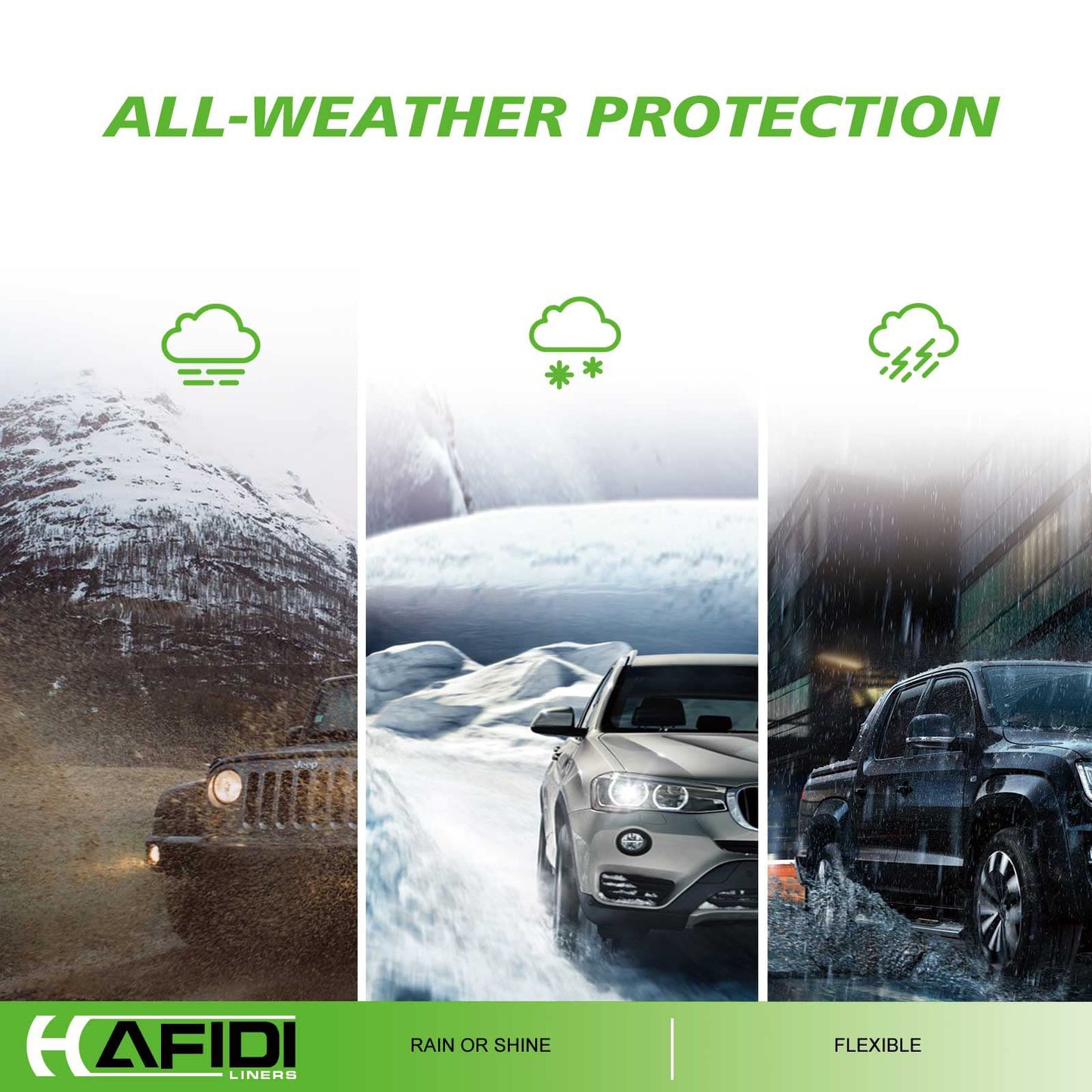 HAFIDI All Weather Car Floor Mats & Cargo Liner for 2010-2015 RX RX350 RX450h Custom Fit Full Set Accessories - Black