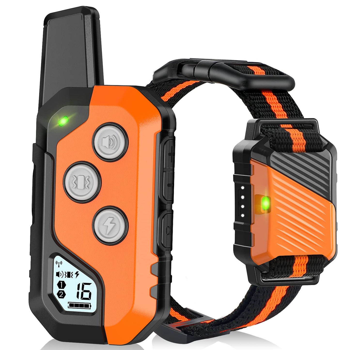 Shock Collar for Dogs, IP67 Waterproof Dog Training Collar with Remote, 3 Training Modes with Beep, Vibration, and Safe Static, Rechargeable E Collar for Large Medium