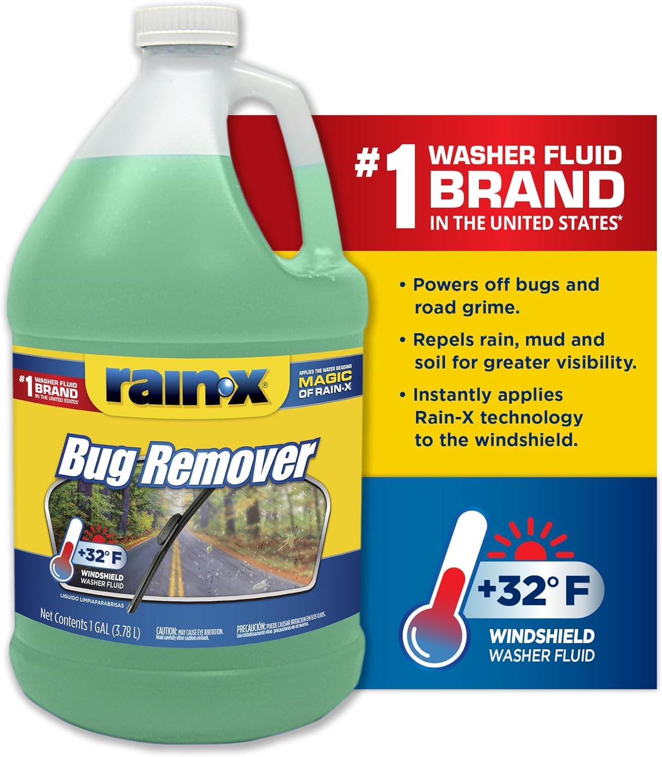 RainX RX68806 Rain-X Bug Remover etxWuf, 2Pack