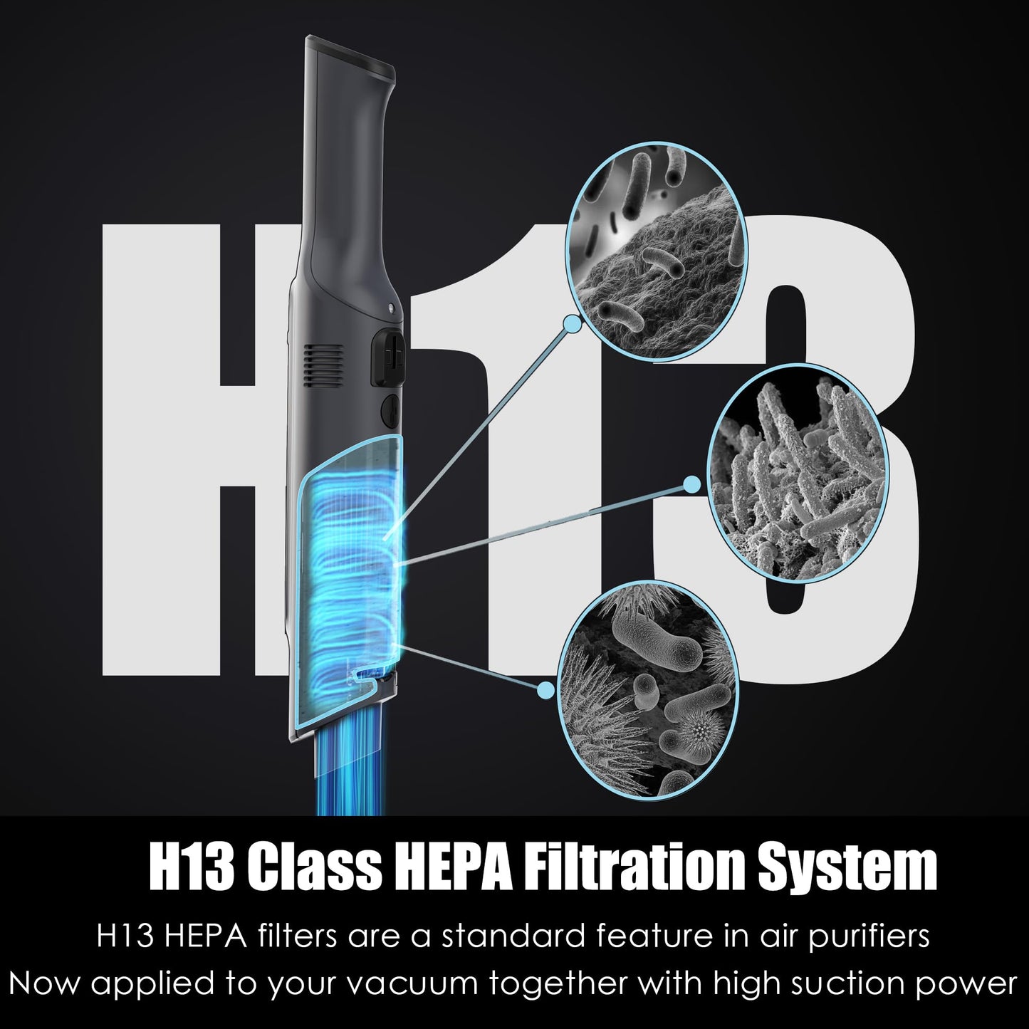 KANPETS Handheld Vacuum Cordless, Lightweight 1.4lb with Powerful Suction, Charging Dock, Single Touch Empty and Detachable Dust Cup, Portable Mini Car Vac for Home Pet Car, Steel Gray