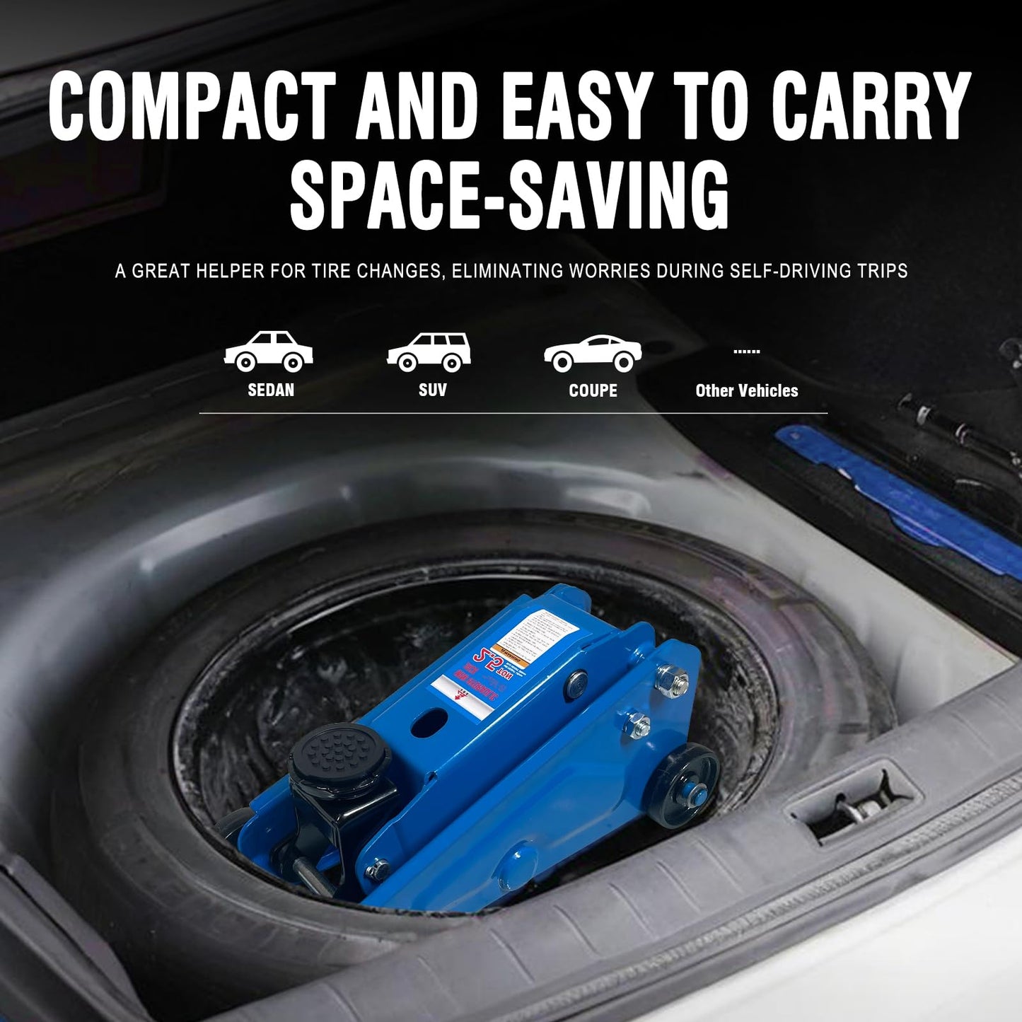 GAOLLY Mini Hydraulic Jack 2.5 Ton (5500lbs)/Floor Jack with Heightening Gasket,Lifting Range 4.13"-17"