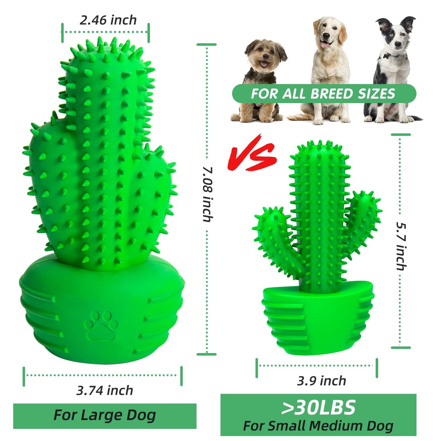Pamlulu Dog Chew Toys Dog Toothbrush Stick Teeth Cleaning Brush Dental for Medium Large Dog, Puppy Christmas Easter Birthday Gifts, Outdoor Squeaky Toys for Aggressive Chewers Interactive Tough Toys