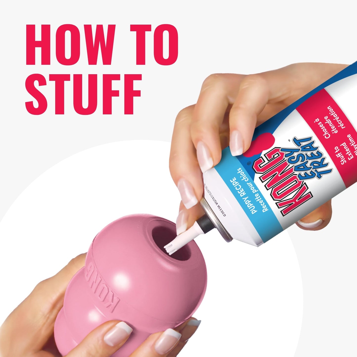 KONG - Puppy Toy Natural Teething Rubber - Fun to Chew, Chase and Fetch - for Small Puppies - Pink